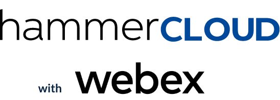 hammerCLOUD with webex logo